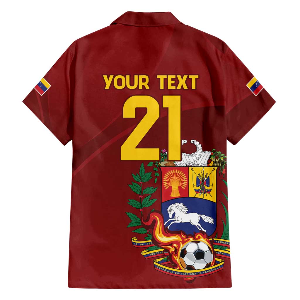 Venezuela Football Custom Family Matching Puletasi and Hawaiian Shirt La Vinotinto Red Wine Coat of Arms
