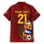 Venezuela Football Custom Family Matching Summer Maxi Dress and Hawaiian Shirt La Vinotinto Red Wine Coat of Arms