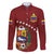 Venezuela Football Custom Family Matching Summer Maxi Dress and Hawaiian Shirt La Vinotinto Red Wine Coat of Arms