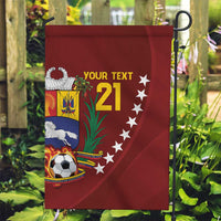 Venezuela Football Custom Garden Flag La Vinotinto Red Wine Coat of Arms