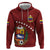 Venezuela Football Custom Hoodie La Vinotinto Red Wine Coat of Arms