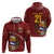 Venezuela Football Custom Hoodie La Vinotinto Red Wine Coat of Arms