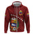 Venezuela Football Custom Hoodie La Vinotinto Red Wine Coat of Arms