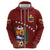 Venezuela Football Custom Hoodie La Vinotinto Red Wine Coat of Arms