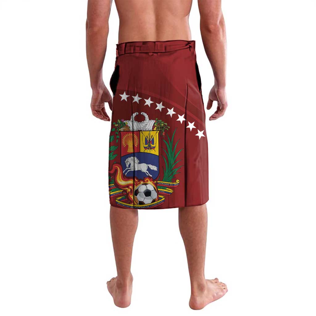 Venezuela Football Custom Lavalava La Vinotinto Red Wine Coat of Arms