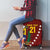 Venezuela Football Custom Luggage Cover La Vinotinto Red Wine Coat of Arms LT9