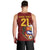 Venezuela Football Custom Men Tank Top La Vinotinto Red Wine Coat of Arms