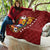 Venezuela Football Custom Quilt La Vinotinto Red Wine Coat of Arms LT9