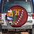 Venezuela Football Custom Spare Tire Cover La Vinotinto Red Wine Coat of Arms LT9