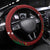 Venezuela Football Steering Wheel Cover La Vinotinto Red Wine Coat of Arms LT9