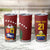 Venezuela Football Custom Tumbler Cup La Vinotinto Red Wine Coat of Arms