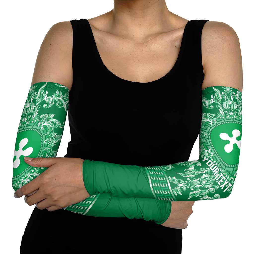 Personalized Italy Lombardy Arm Sleeves Baroque Motif
