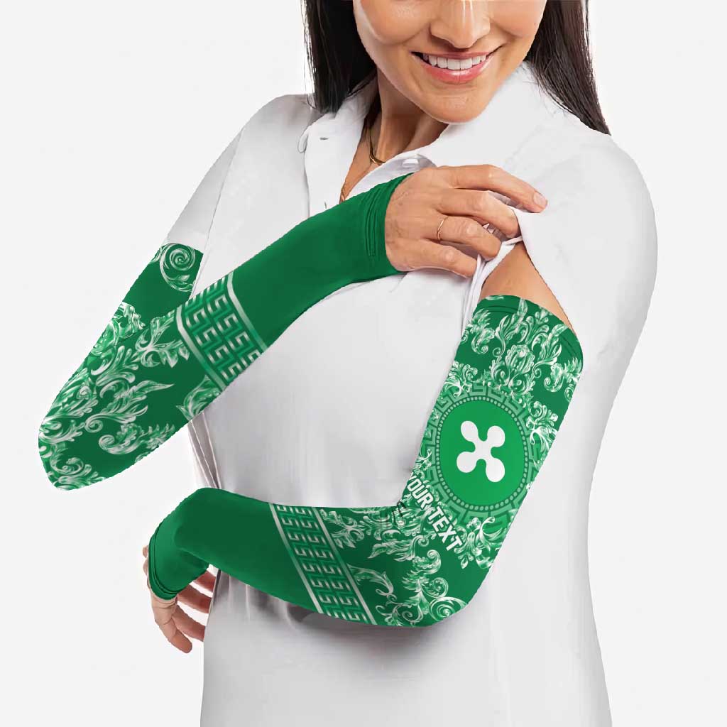 Personalized Italy Lombardy Arm Sleeves Baroque Motif