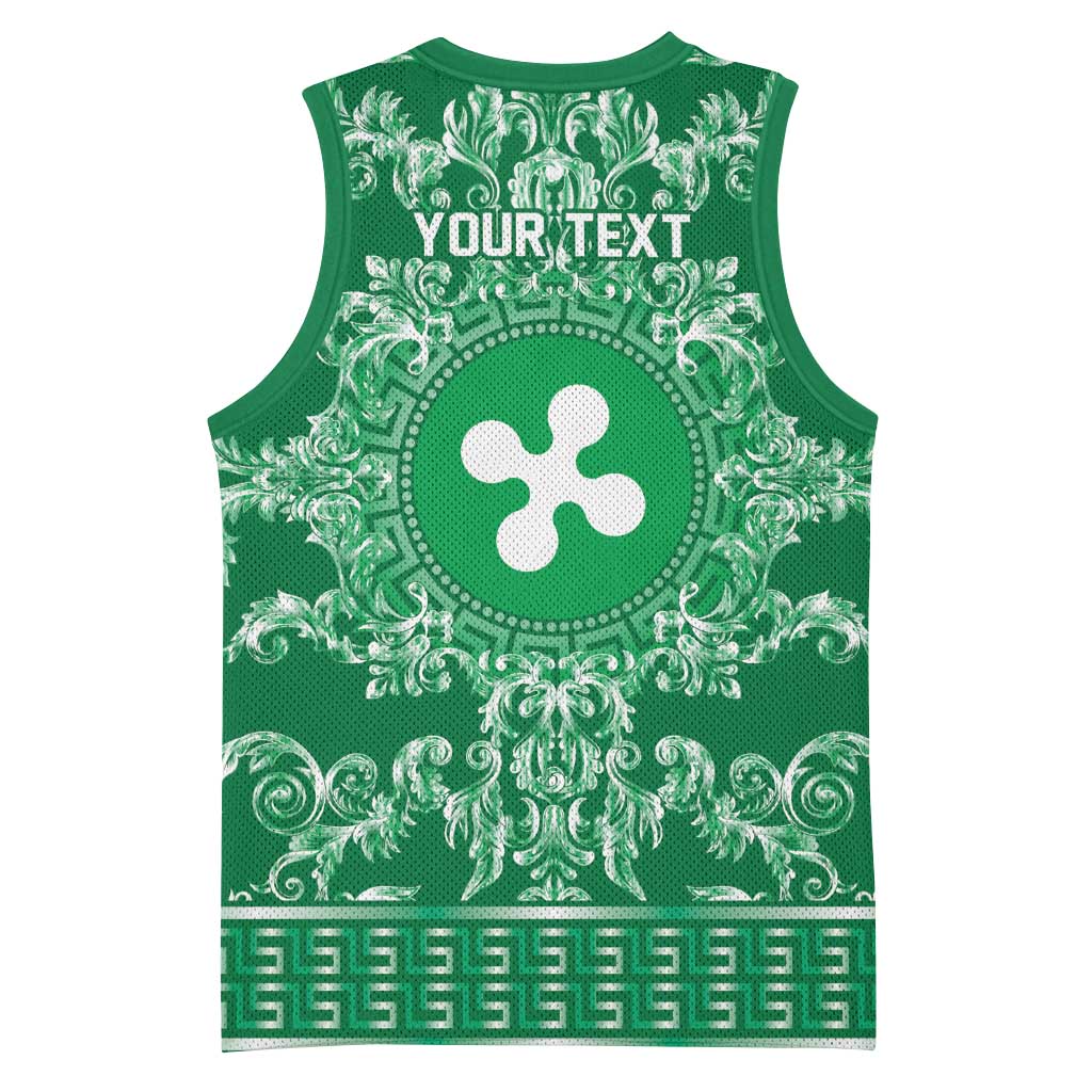 Personalized Italy Lombardy Basketball Jersey Baroque Motif