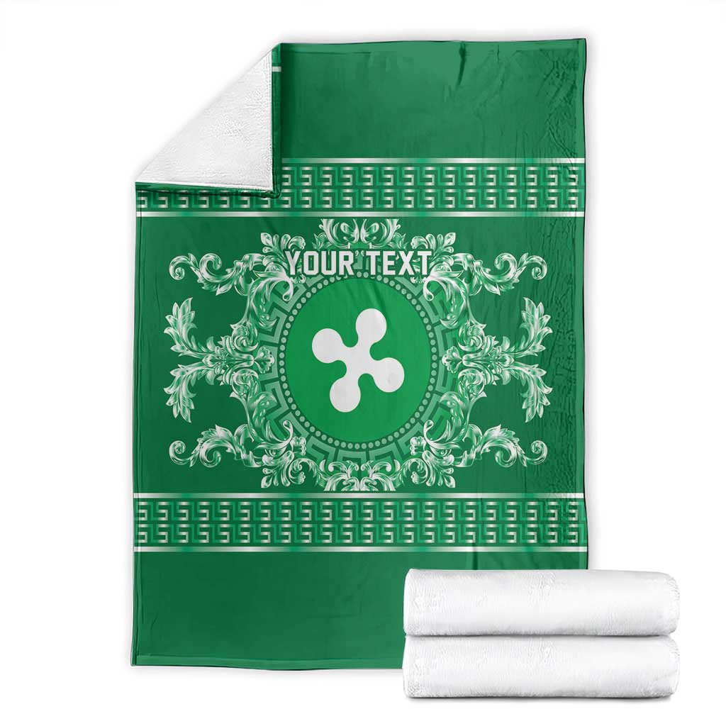 Personalized Italy Lombardy Blanket Baroque Motif