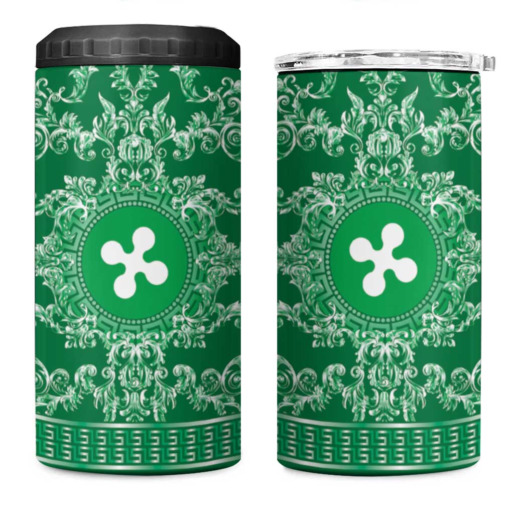 Personalized Italy Lombardy 4 in 1 Can Cooler Tumbler Baroque Motif