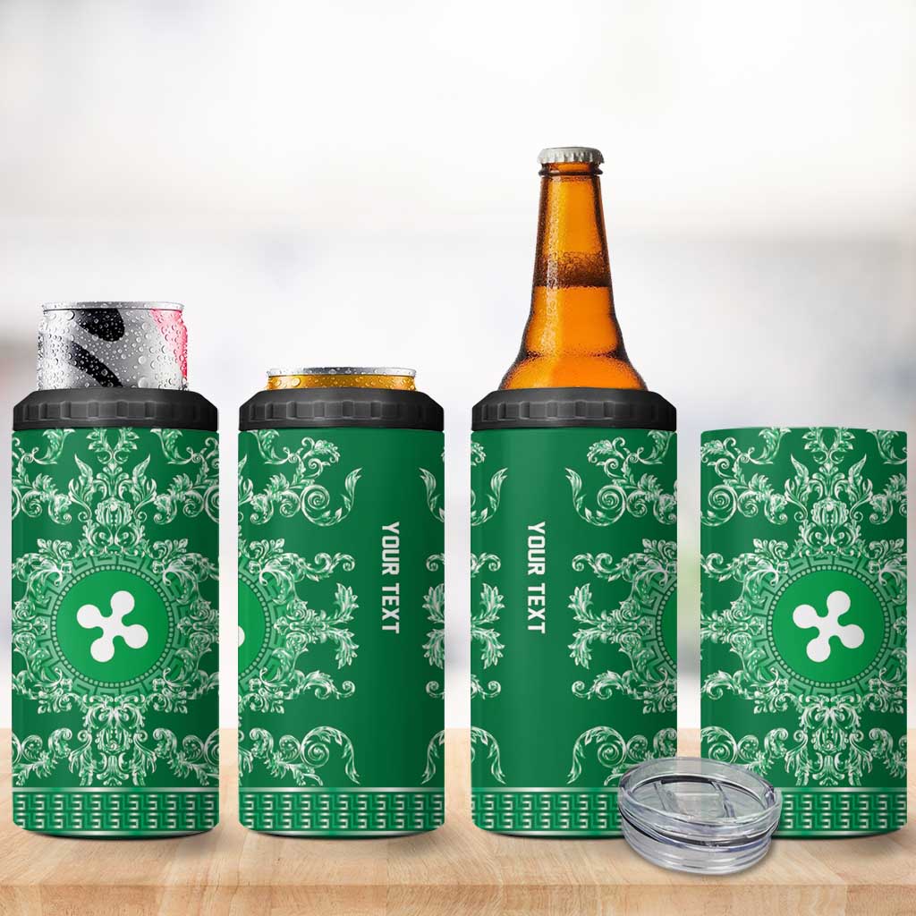 Personalized Italy Lombardy 4 in 1 Can Cooler Tumbler Baroque Motif
