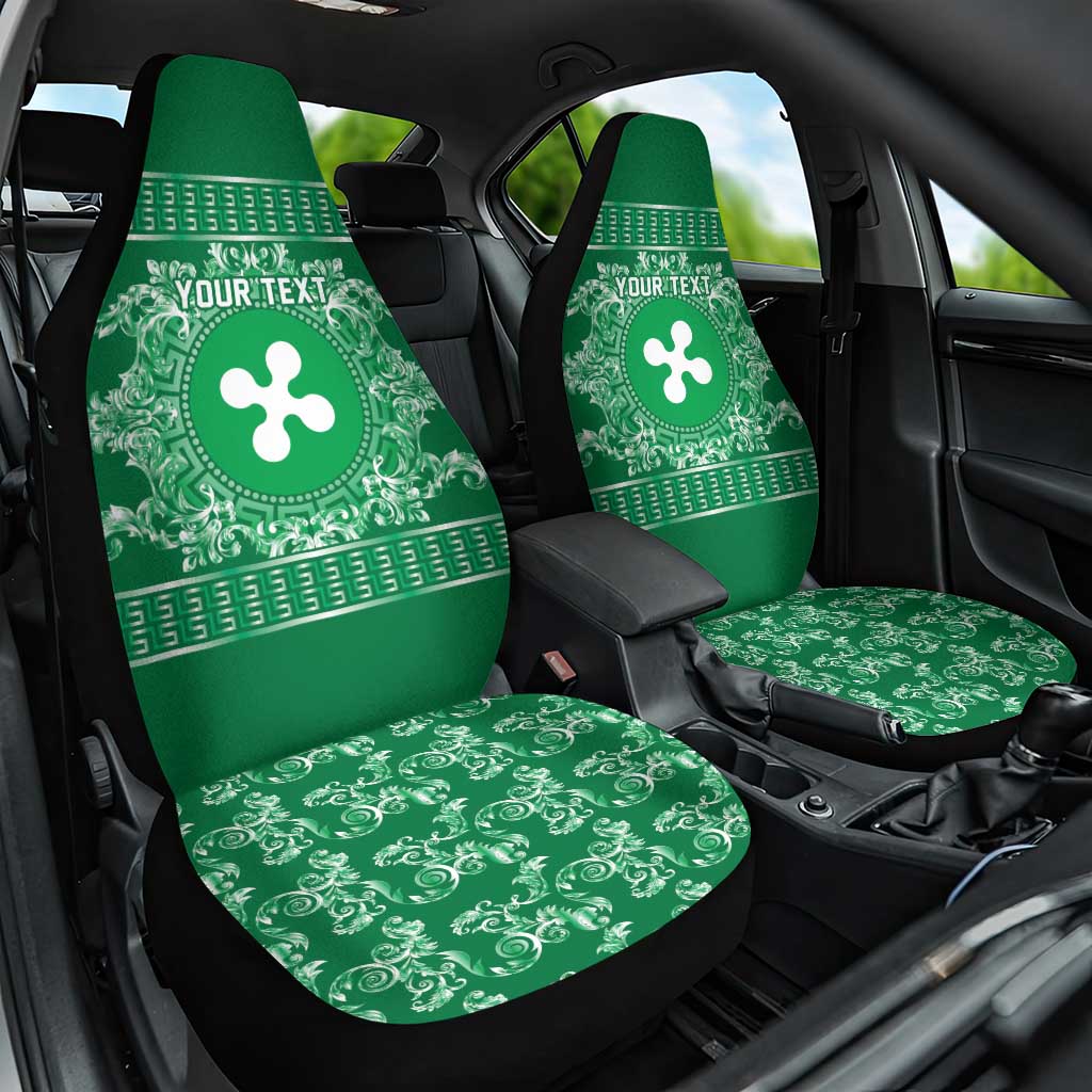 Personalized Italy Lombardy Car Seat Cover Baroque Motif