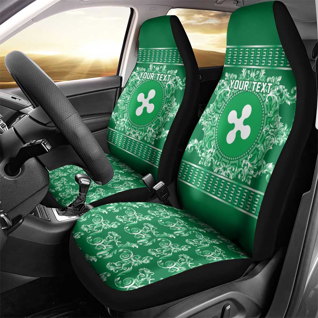 Personalized Italy Lombardy Car Seat Cover Baroque Motif