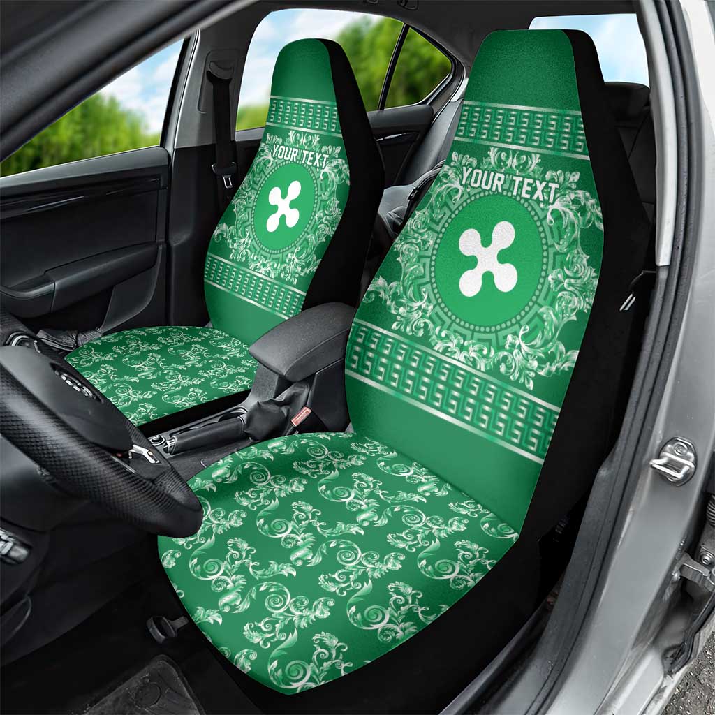 Personalized Italy Lombardy Car Seat Cover Baroque Motif
