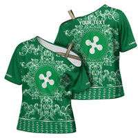 Personalized Italy Lombardy Cross Shoulder Shirt Baroque Motif