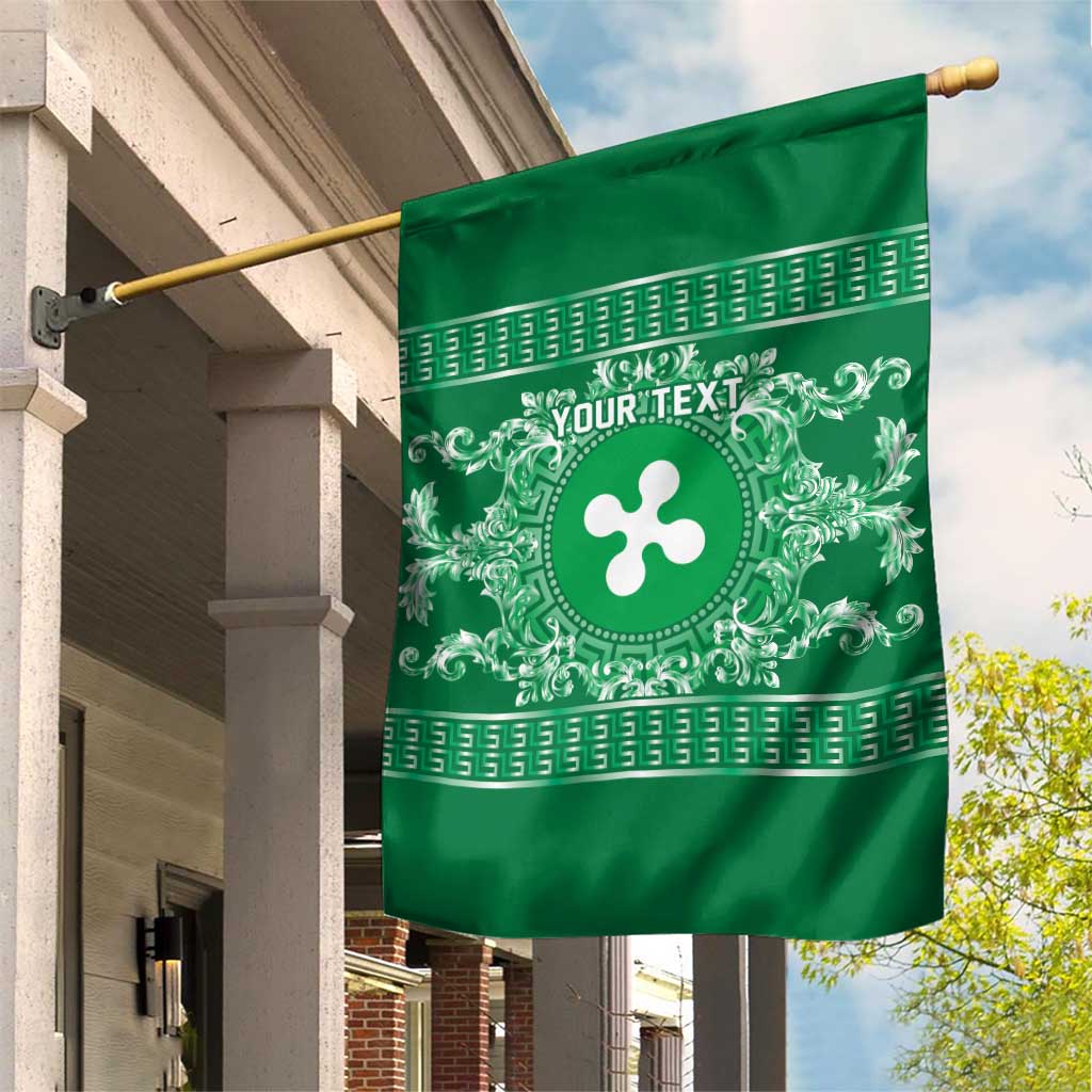 Personalized Italy Lombardy Garden Flag Baroque Motif