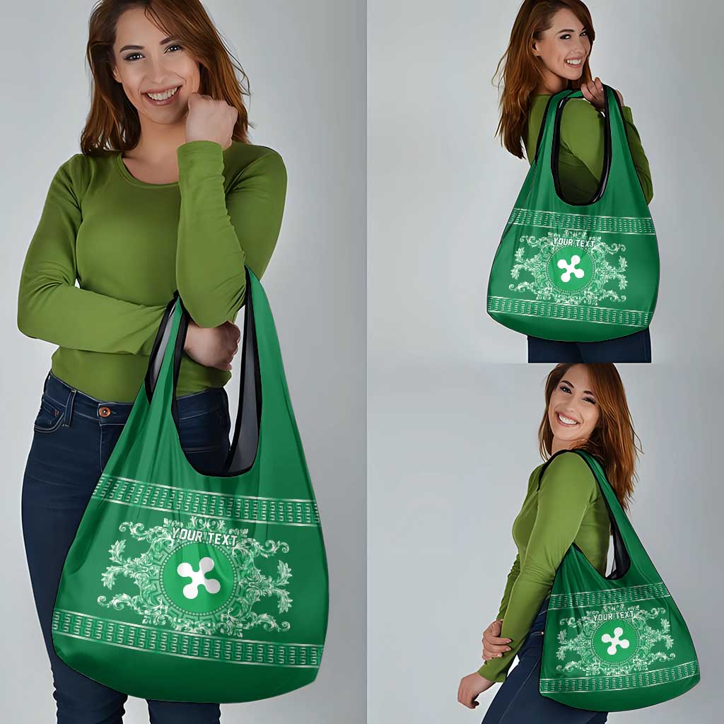 Personalized Italy Lombardy Grocery Bag Baroque Motif