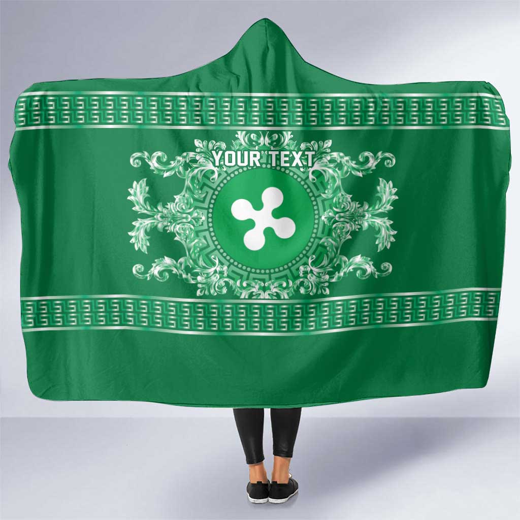 Personalized Italy Lombardy Hooded Blanket Baroque Motif