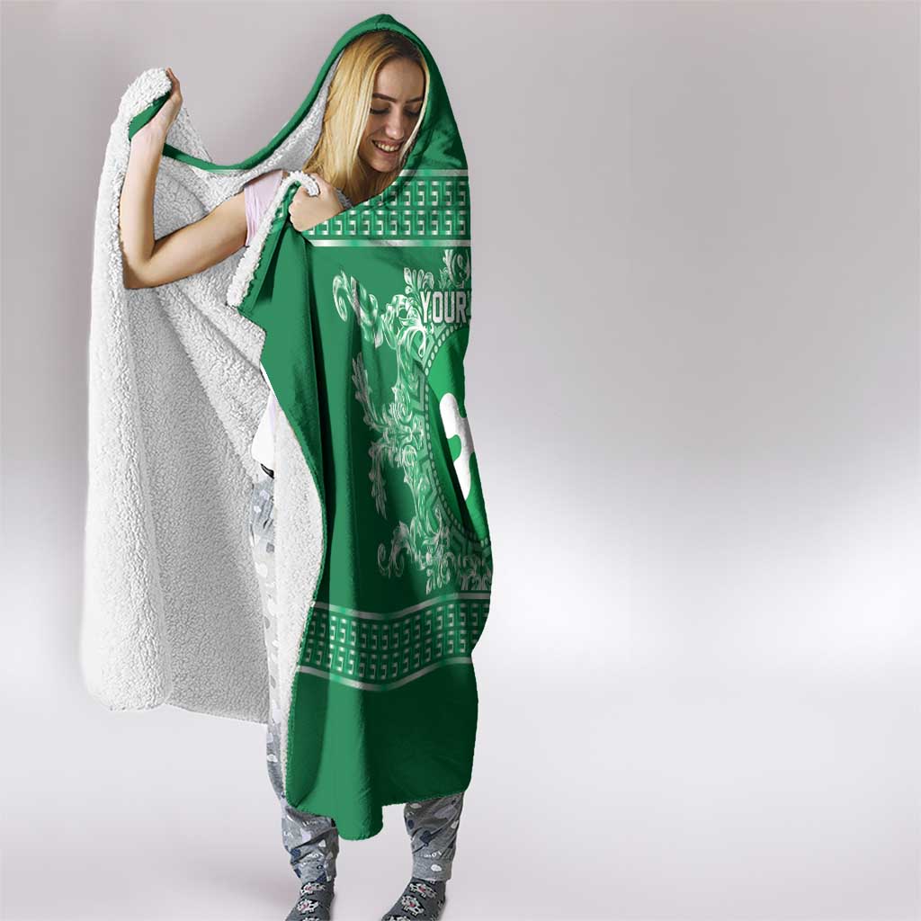Personalized Italy Lombardy Hooded Blanket Baroque Motif
