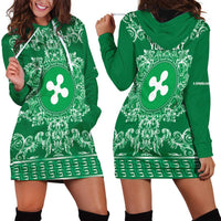 Personalized Italy Lombardy Hoodie Dress Baroque Motif