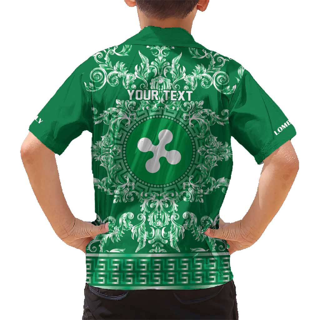 Personalized Italy Lombardy Kid Hawaiian Shirt Baroque Motif