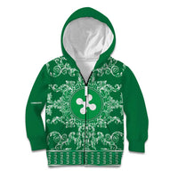Personalized Italy Lombardy Kid Hoodie Baroque Motif
