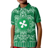 Personalized Italy Lombardy Kid Polo Shirt Baroque Motif