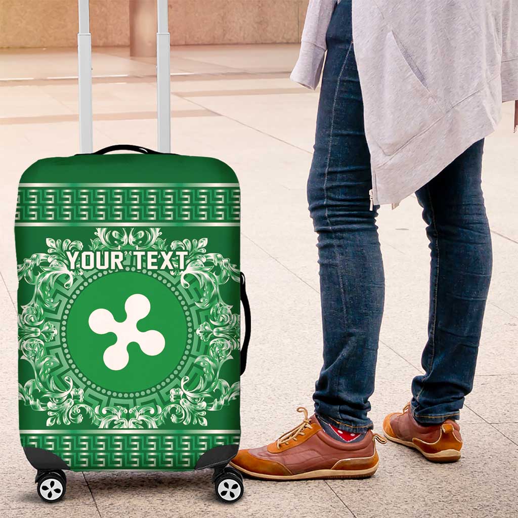 Personalized Italy Lombardy Luggage Cover Baroque Motif