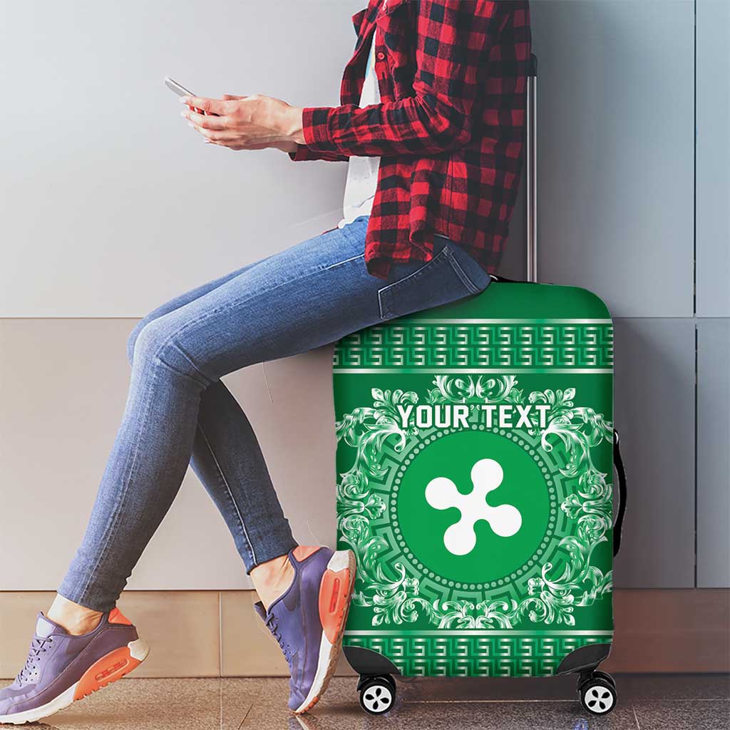 Personalized Italy Lombardy Luggage Cover Baroque Motif