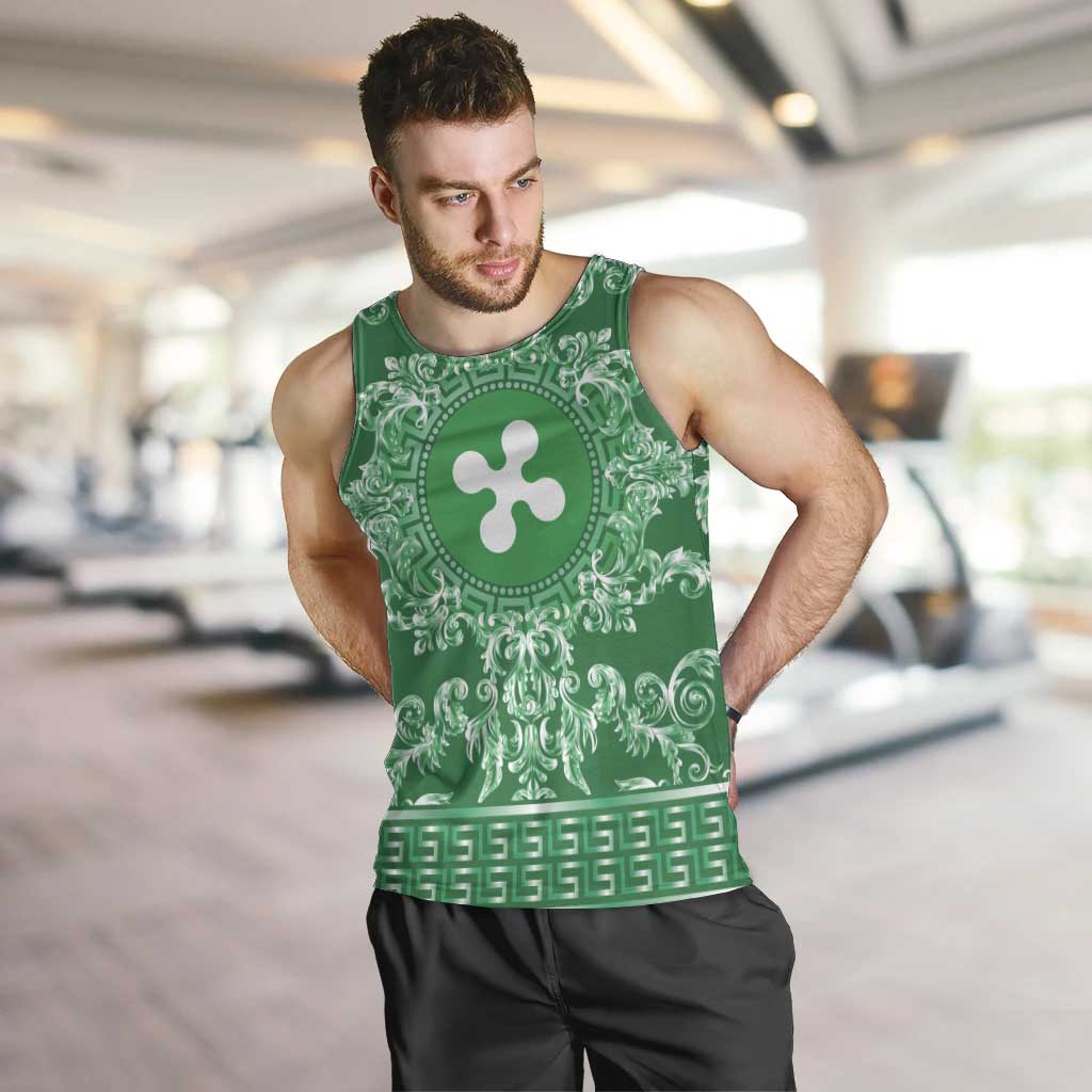 Personalized Italy Lombardy Men Tank Top Baroque Motif