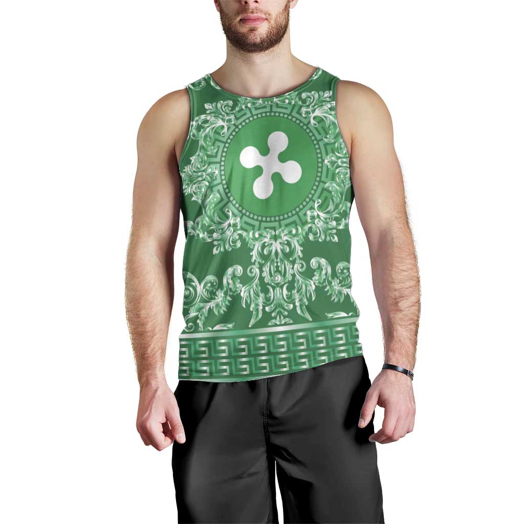 Personalized Italy Lombardy Men Tank Top Baroque Motif