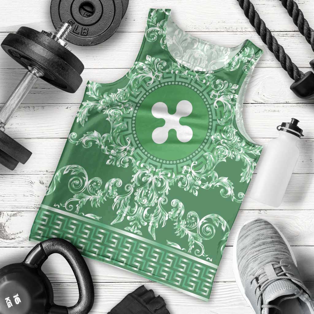 Personalized Italy Lombardy Men Tank Top Baroque Motif