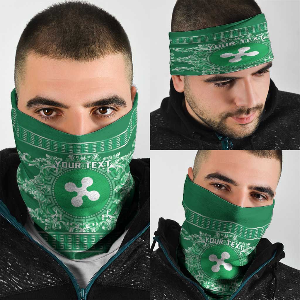 Personalized Italy Lombardy Neck Gaiter Baroque Motif