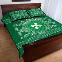Personalized Italy Lombardy Quilt Bed Set Baroque Motif