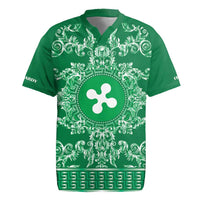 Personalized Italy Lombardy Rugby Jersey Baroque Motif
