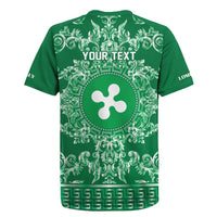 Personalized Italy Lombardy Rugby Jersey Baroque Motif