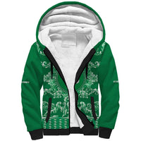Personalized Italy Lombardy Sherpa Hoodie Baroque Motif
