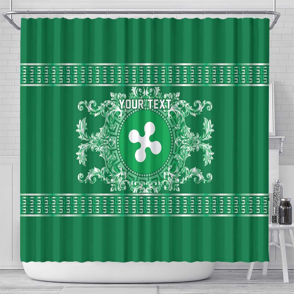Personalized Italy Lombardy Shower Curtain Baroque Motif
