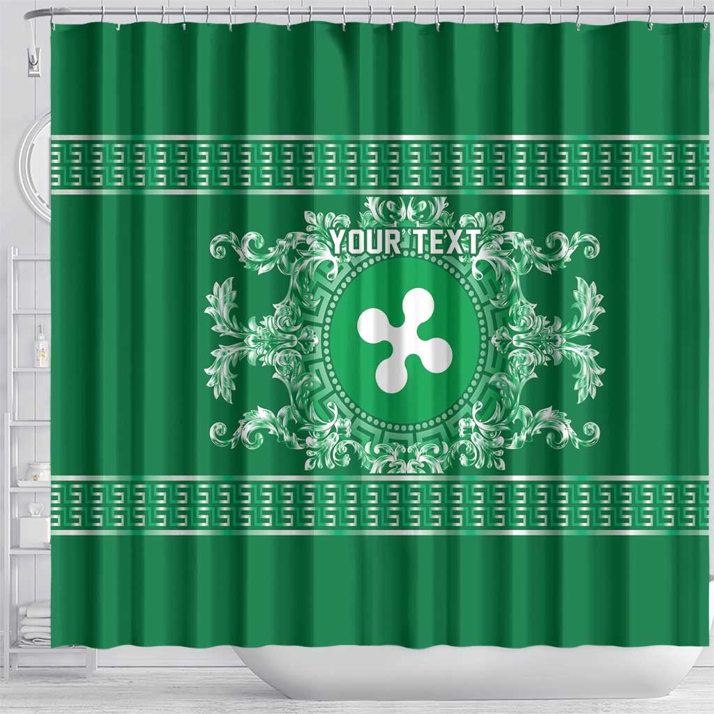 Personalized Italy Lombardy Shower Curtain Baroque Motif