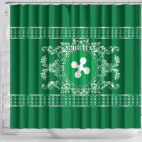 Personalized Italy Lombardy Shower Curtain Baroque Motif