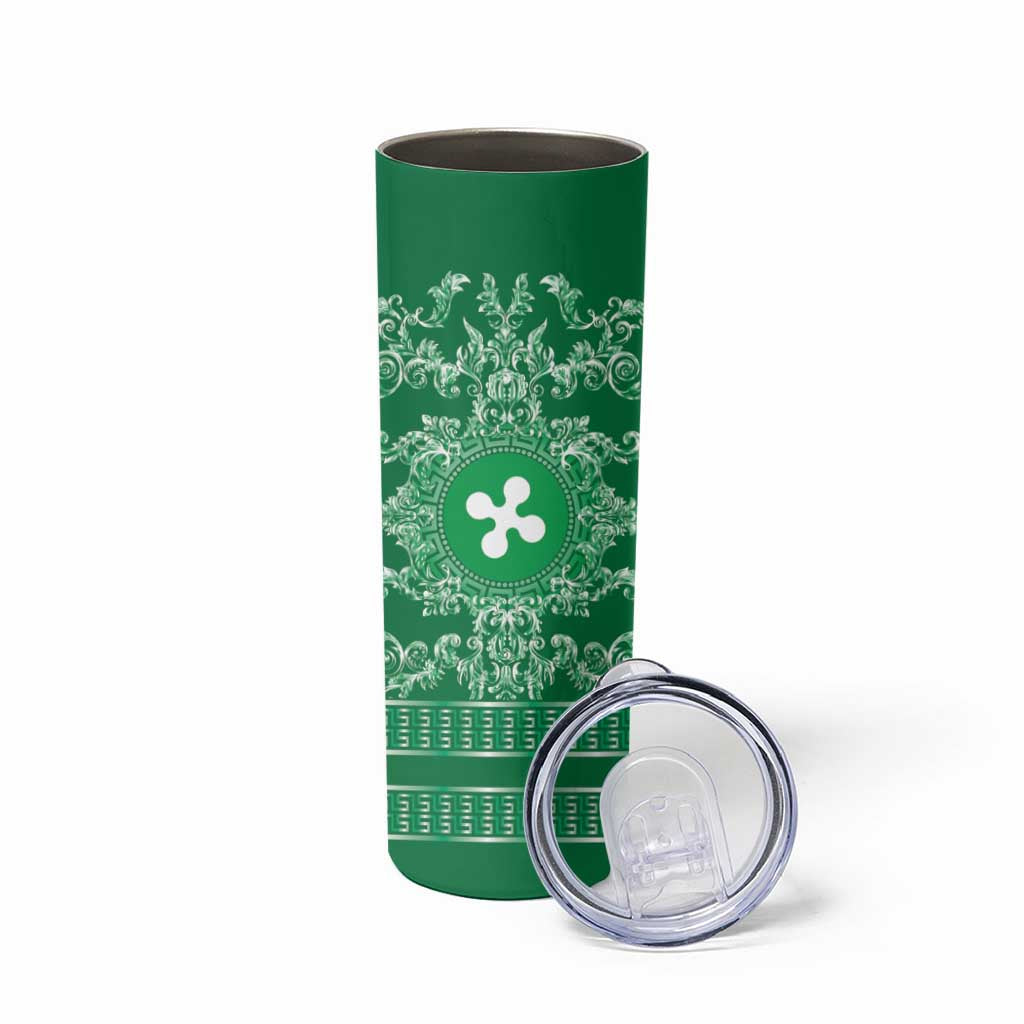 Personalized Italy Lombardy Skinny Tumbler Baroque Motif