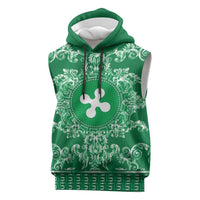Personalized Italy Lombardy Sleeveless Hoodie Baroque Motif