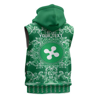 Personalized Italy Lombardy Sleeveless Hoodie Baroque Motif