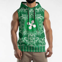 Personalized Italy Lombardy Sleeveless Hoodie Baroque Motif